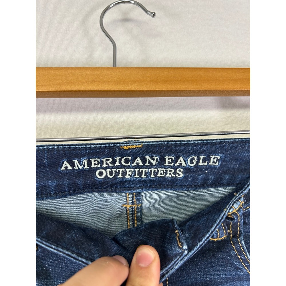 Classic Skinny American Eagle Women 8 Dark Wash Hi-Rise Stretch Jeggings - Picture 3 of 11